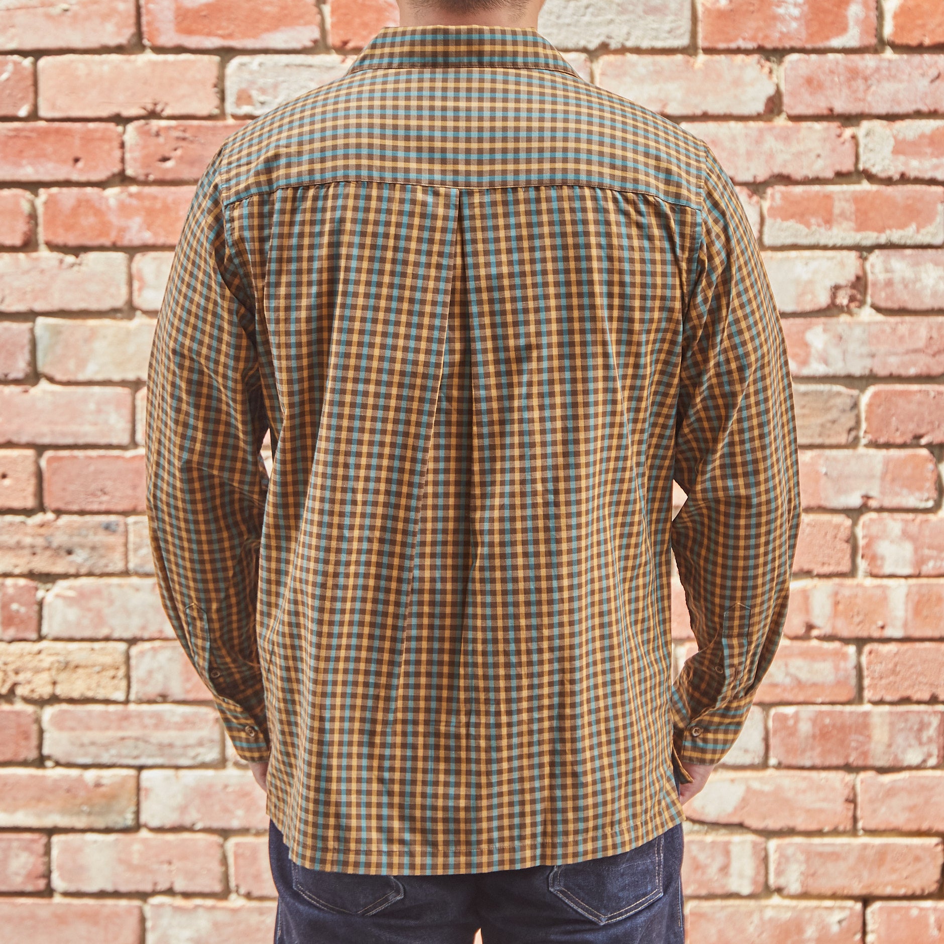 Italian Collar Shirt / Brown