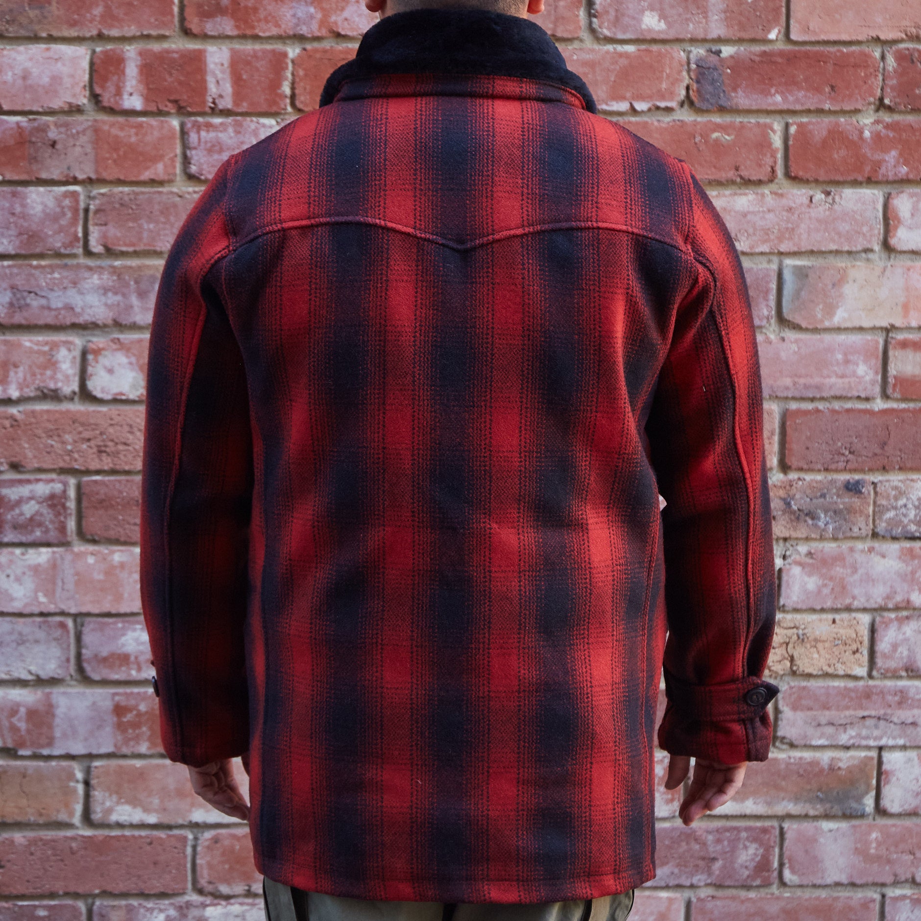 Tollgate Wool Coat / Red Plaid