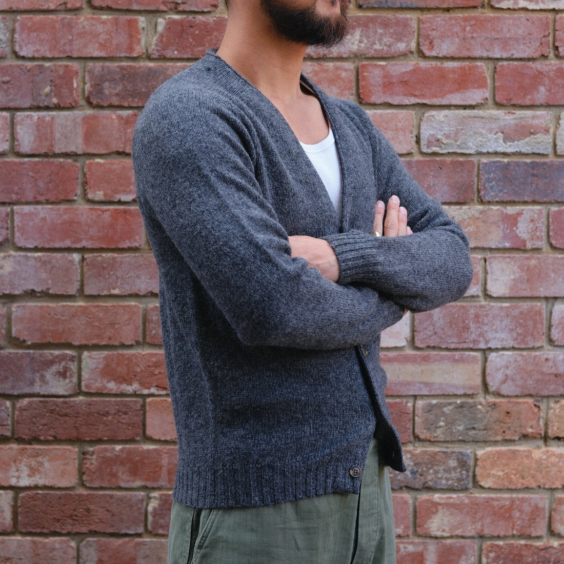 Supersoft V Cardigan / Oxford