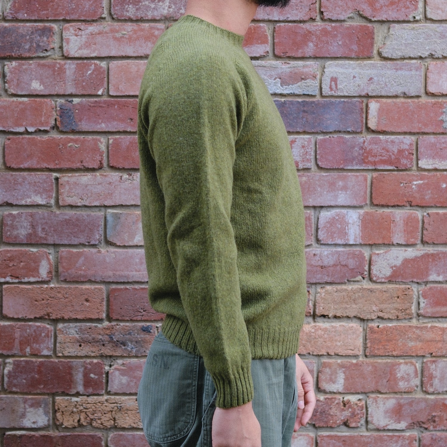 Wool Crew Pullover / Olivegrove