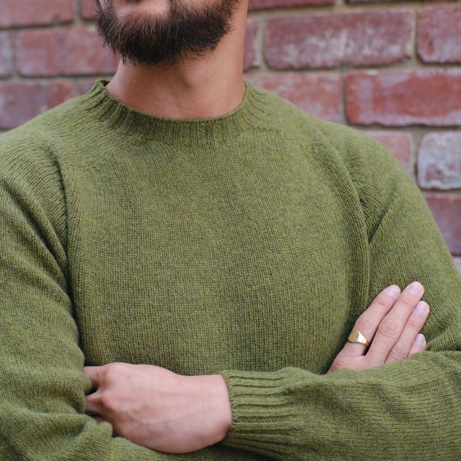 Wool Crew Pullover / Olivegrove