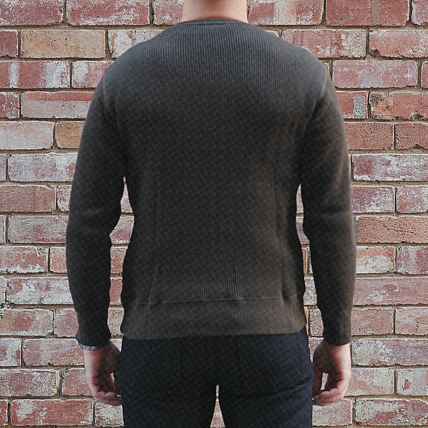 Thermal Sweatshirt/ Waffle Olive