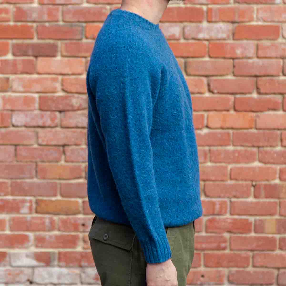 Saddle Shoulder Crew Neck / Atlantic Spray