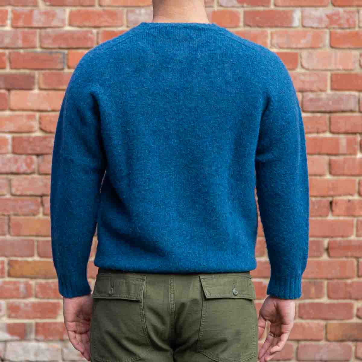 Saddle Shoulder Crew Neck / Atlantic Spray