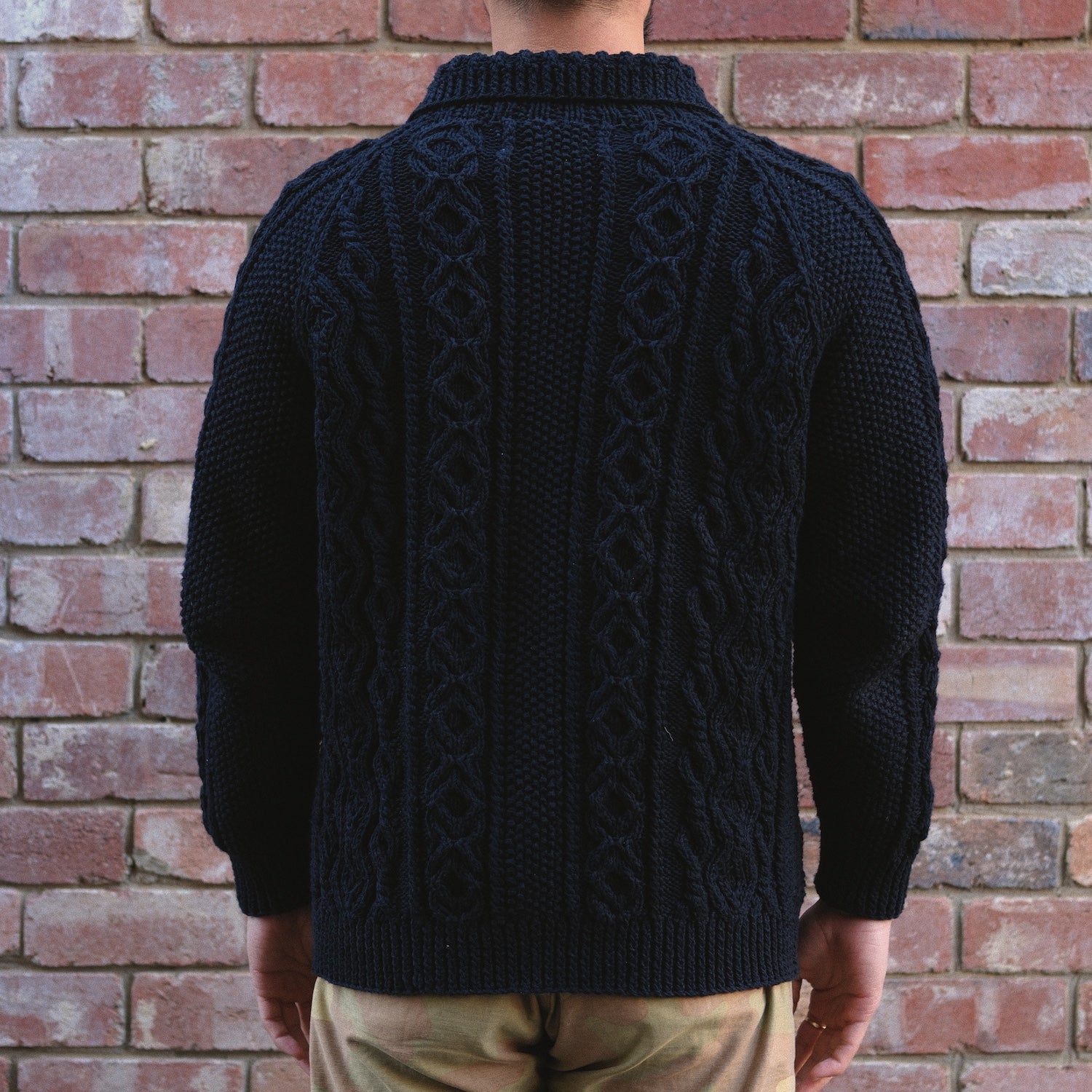 3A Lumber Cardigan / Black Cotton