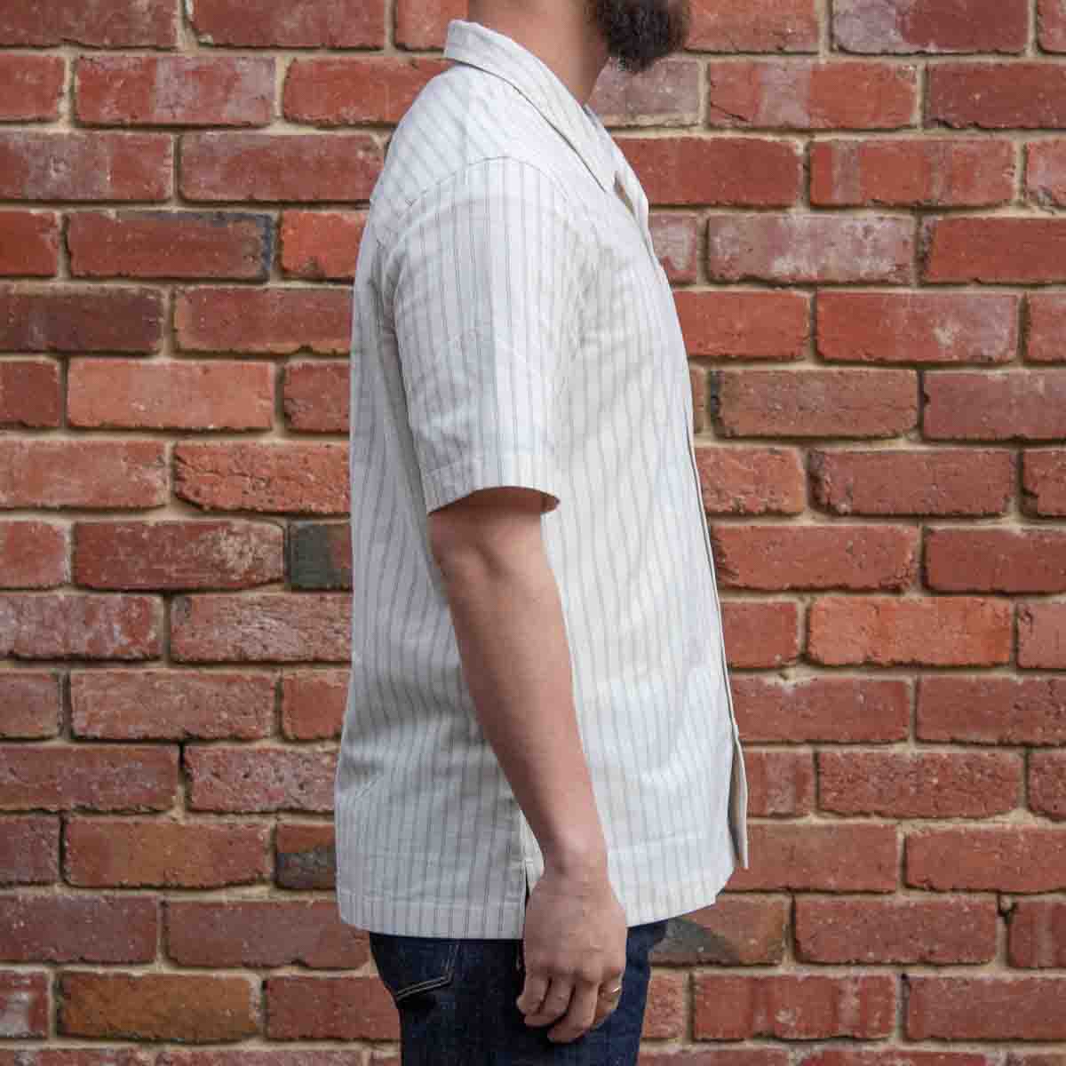 Aloha Shirt / Striped Oxford / Ecru