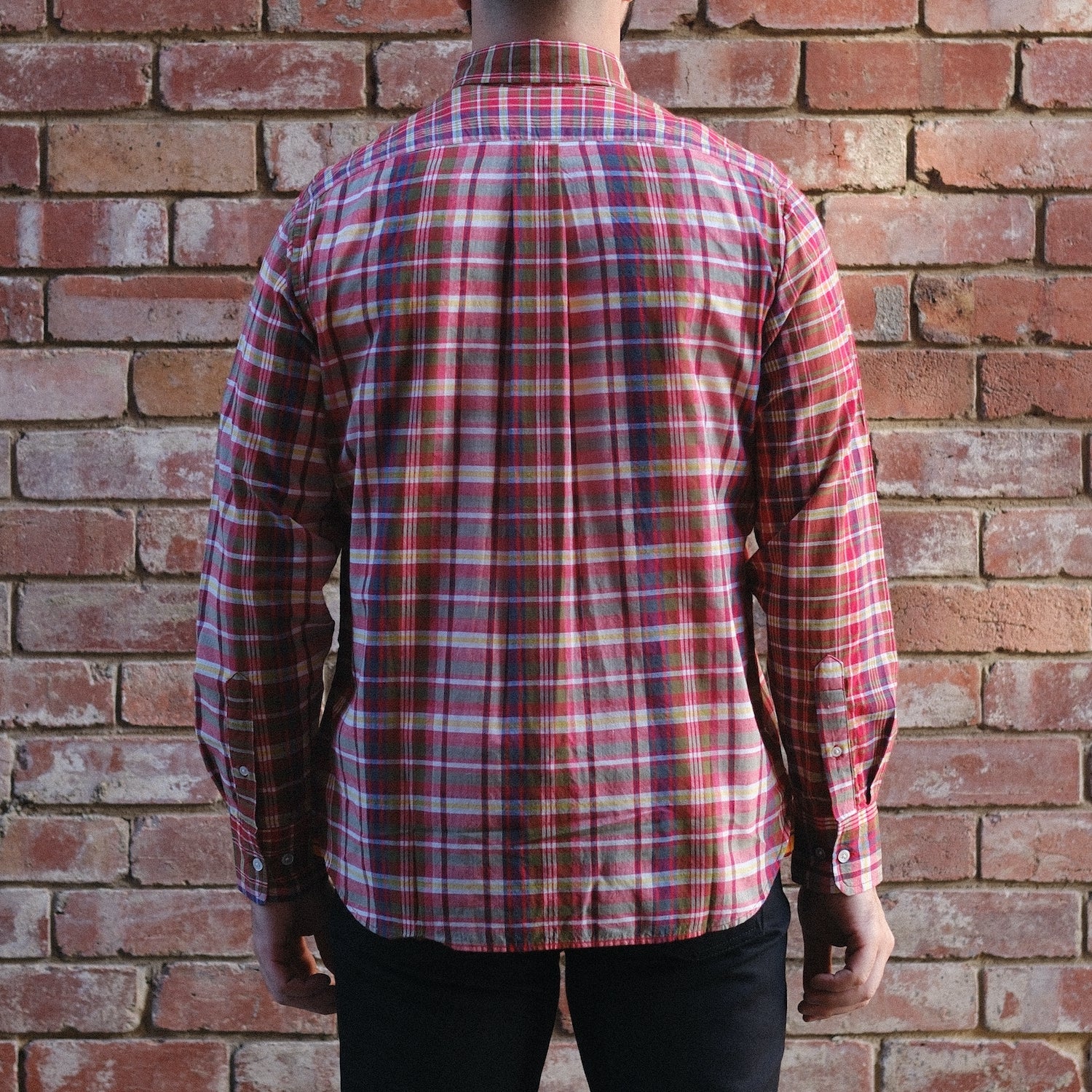 Madras Button Down Shirt / Carnelian Combo