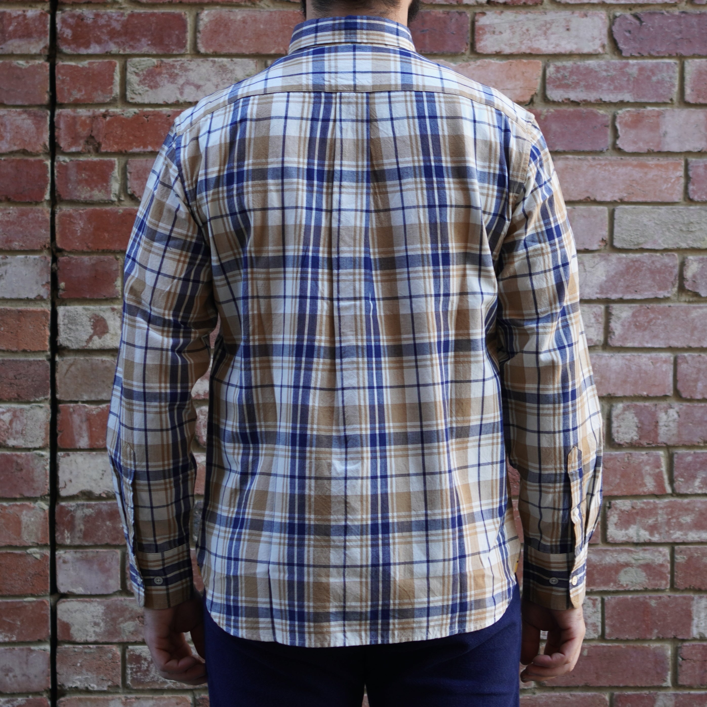 Madras Button Down Shirt / Yellow check