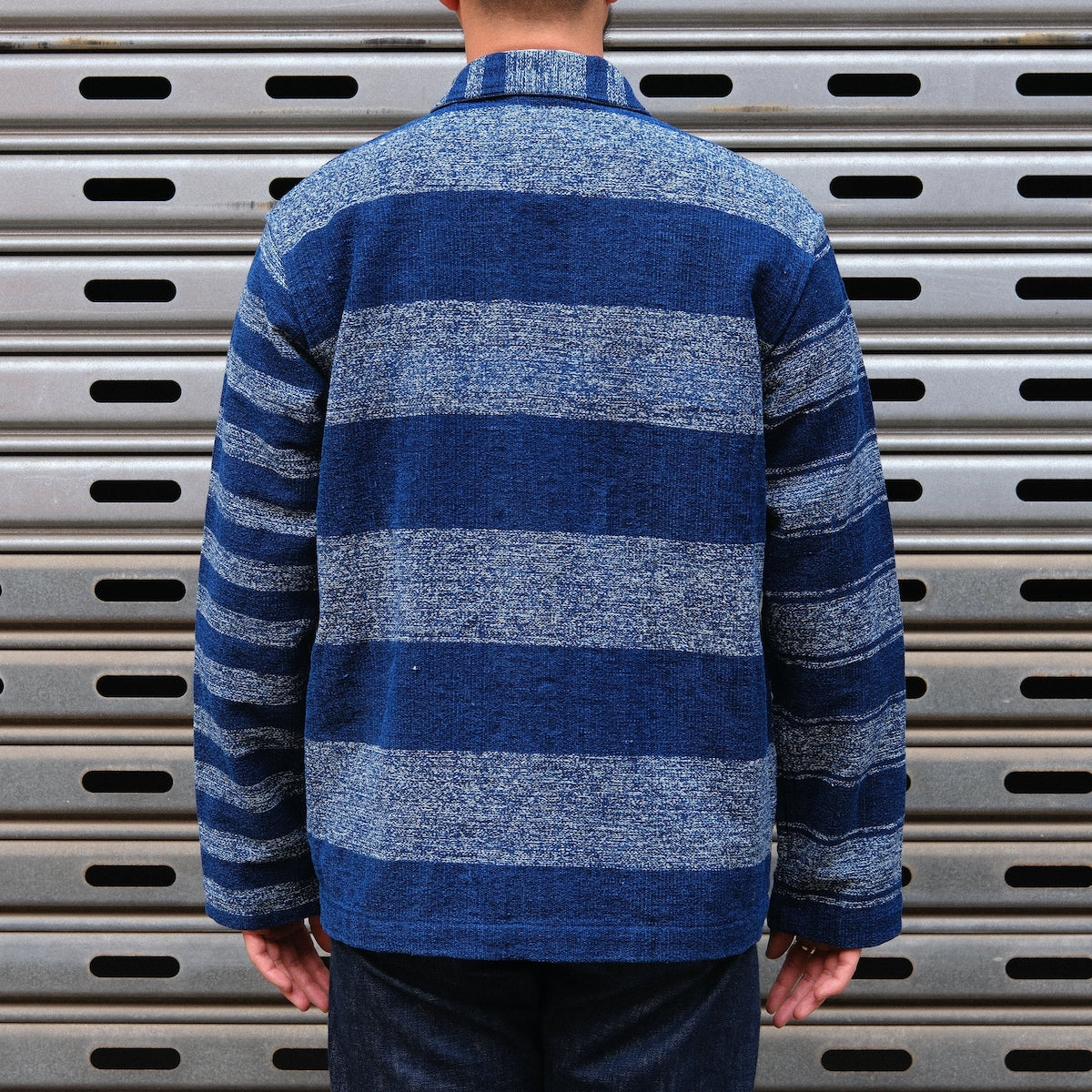 Stout Shirt Jacket / Navy Stripe