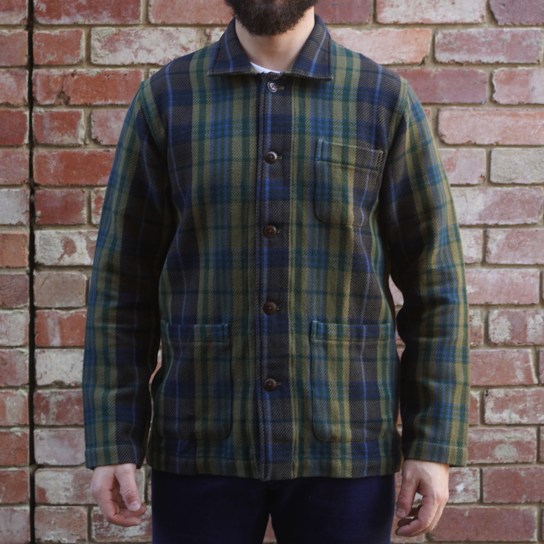 Stout Shirt Jacket / Olive Green Check