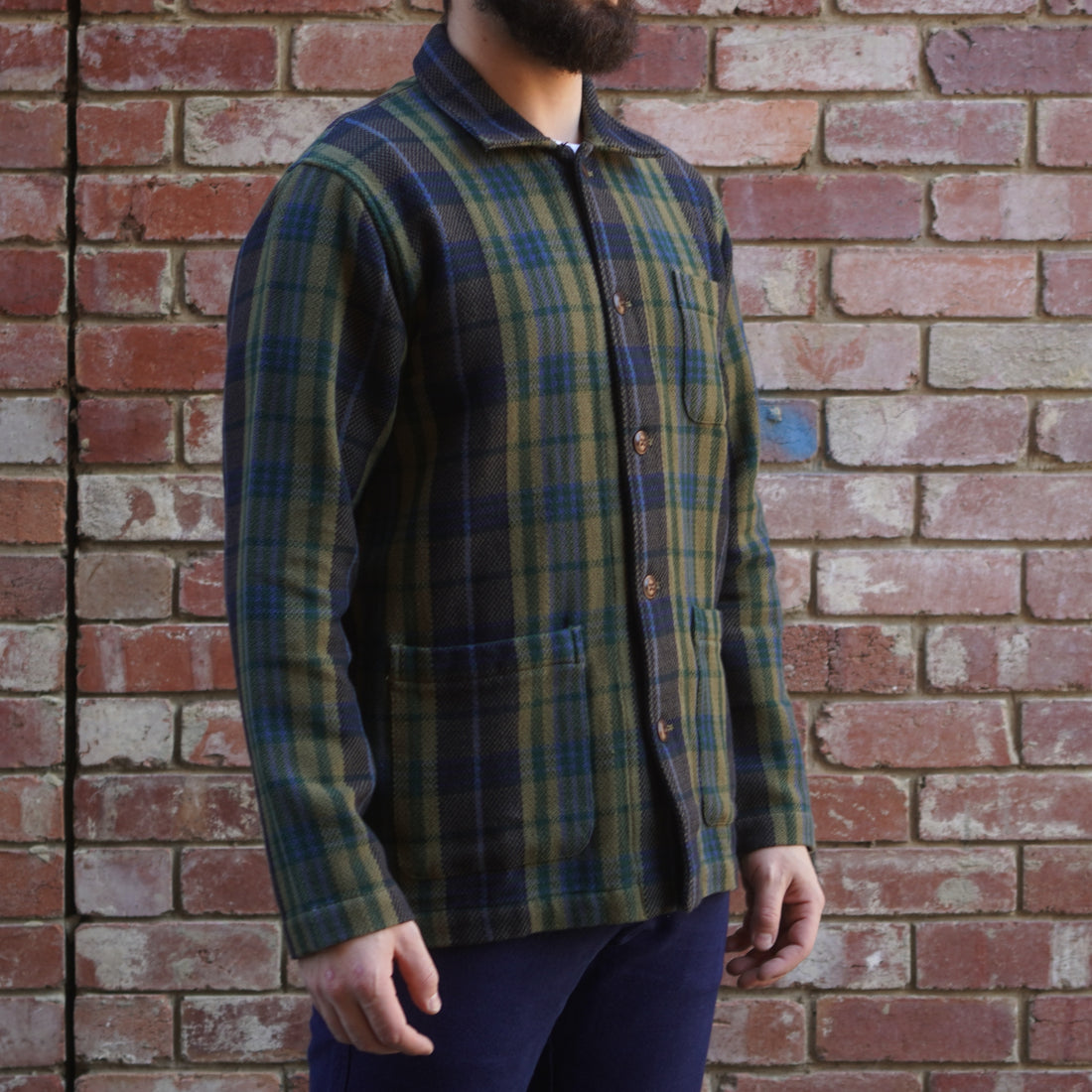 Stout Shirt Jacket / Olive Green Check