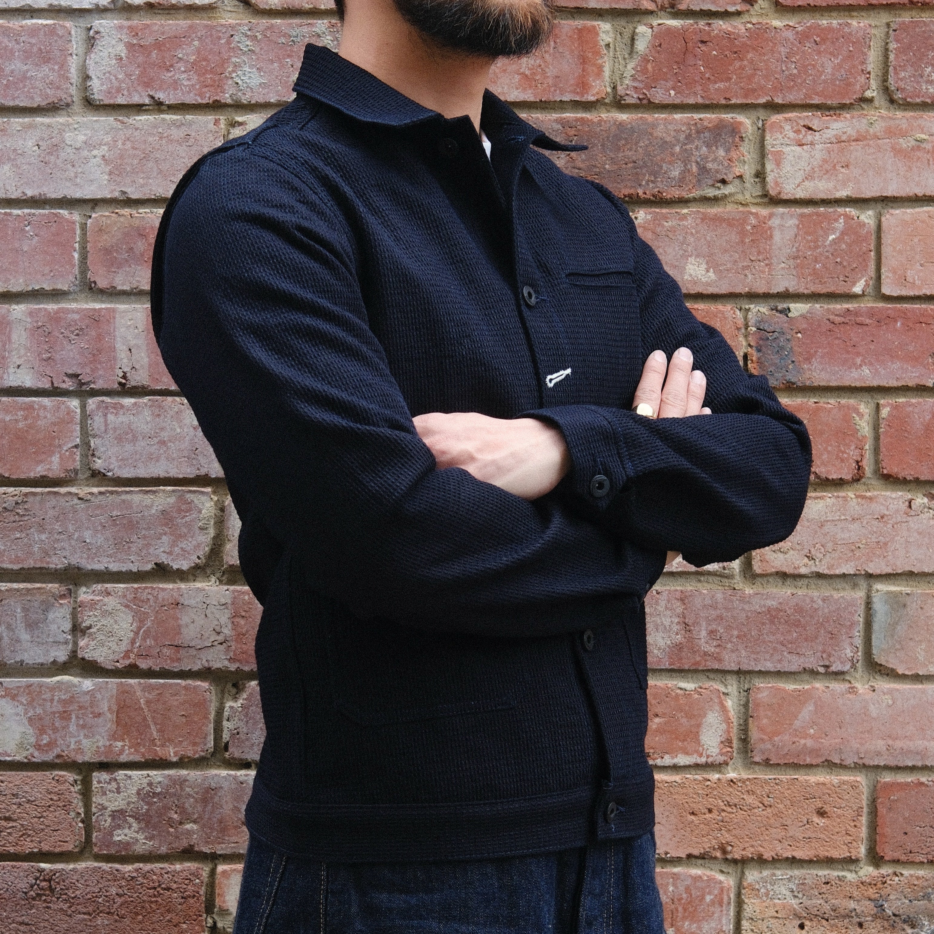 Ranger Jacket / Indigo Shashiko Waffle