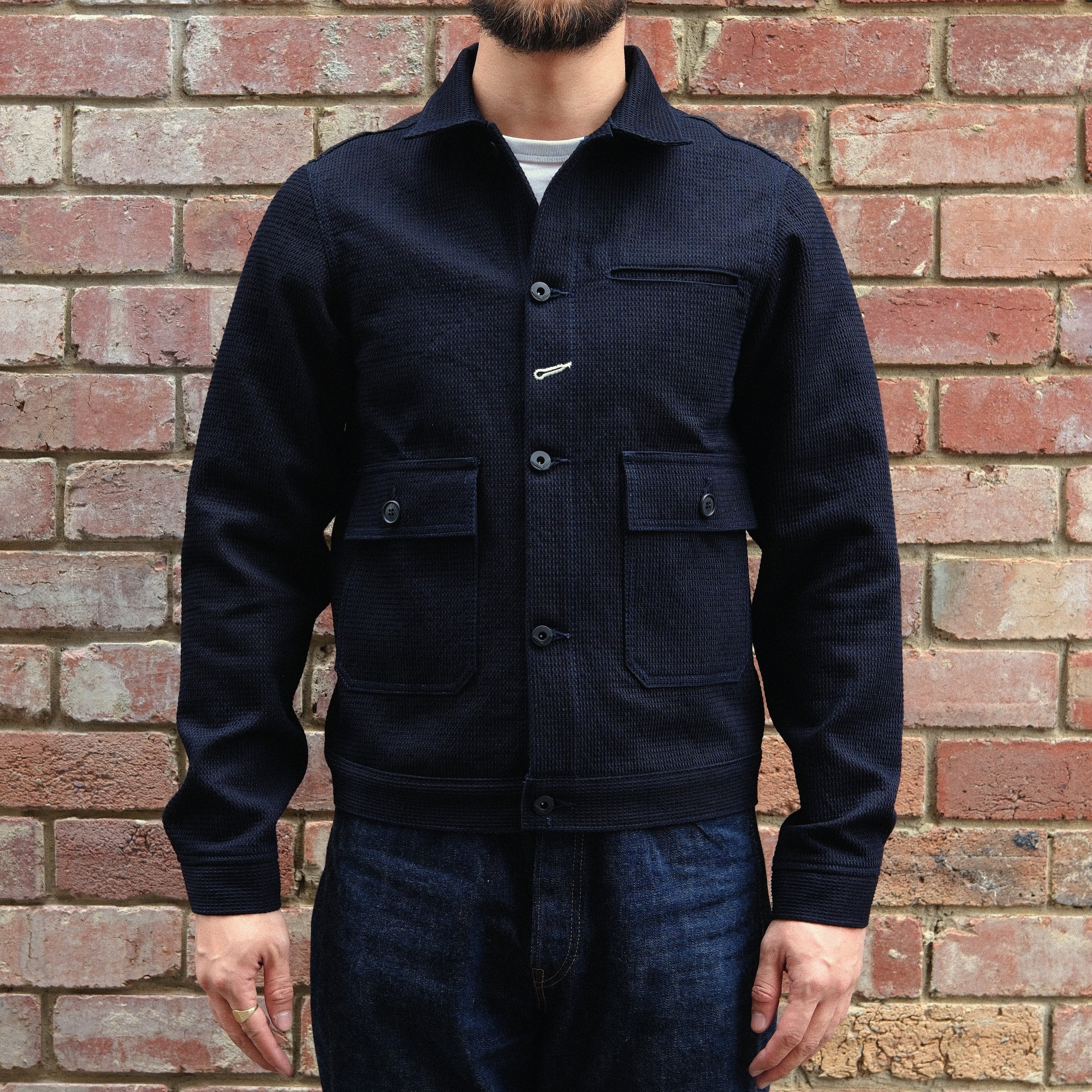 Ranger Jacket / Indigo Shashiko Waffle
