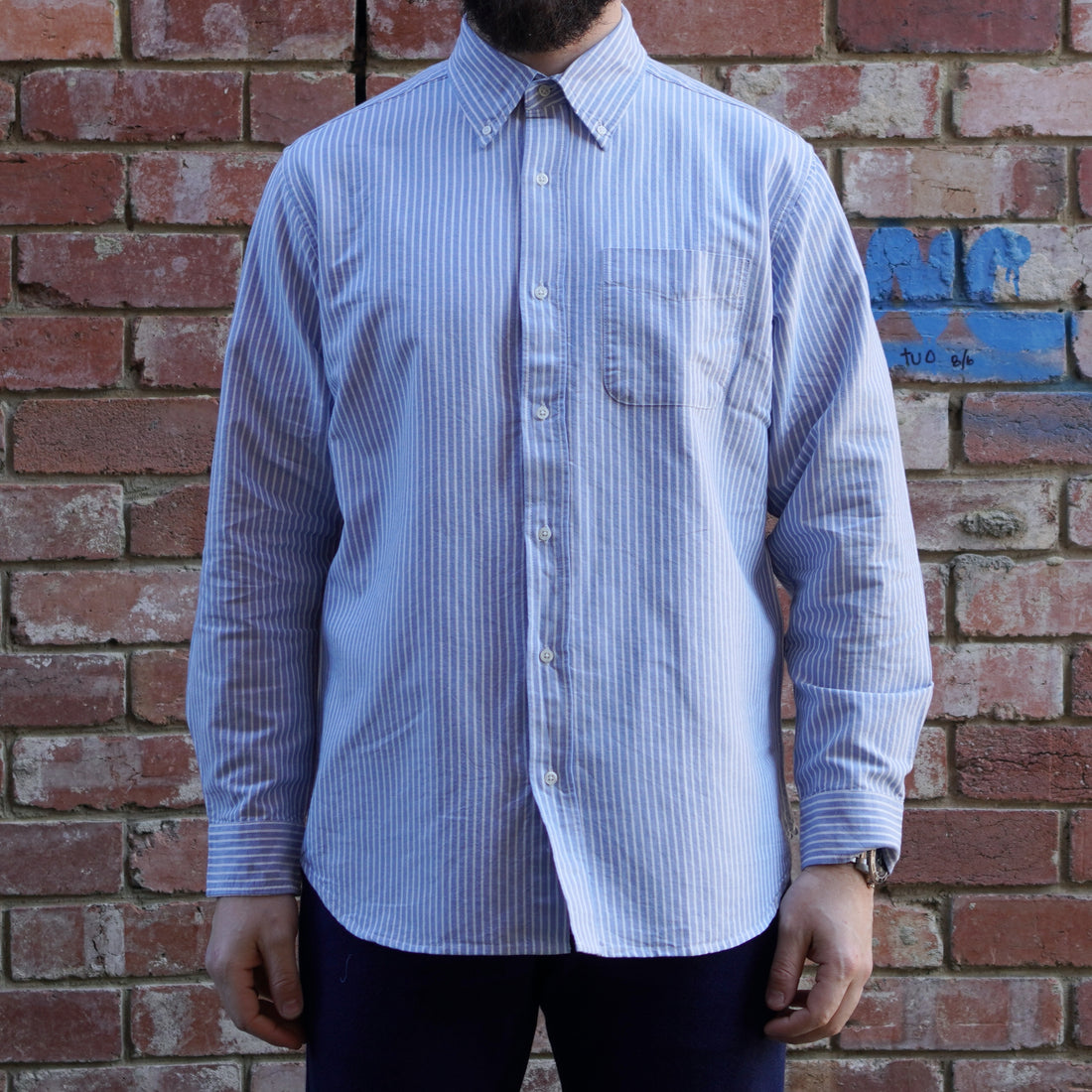 Oxford Shirt / Blue Stripe
