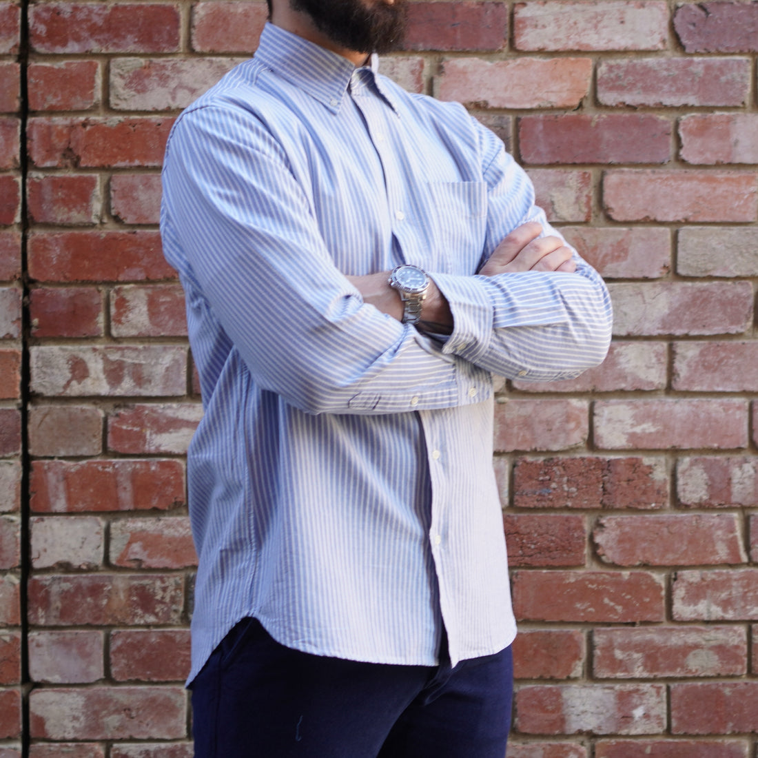 Oxford Shirt / Blue Stripe