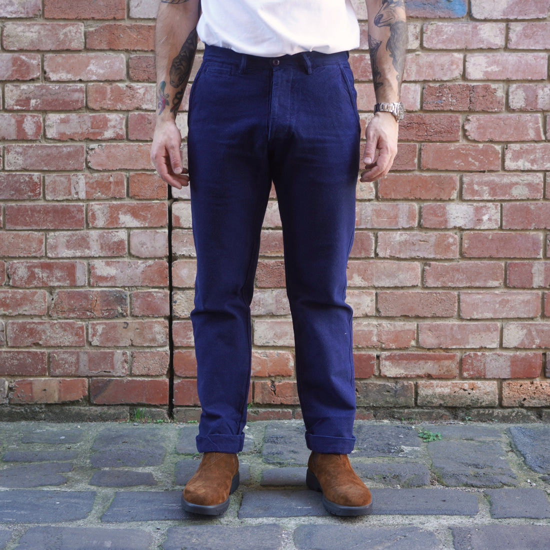 Rustic Hunting Chino / Indigo Canvas