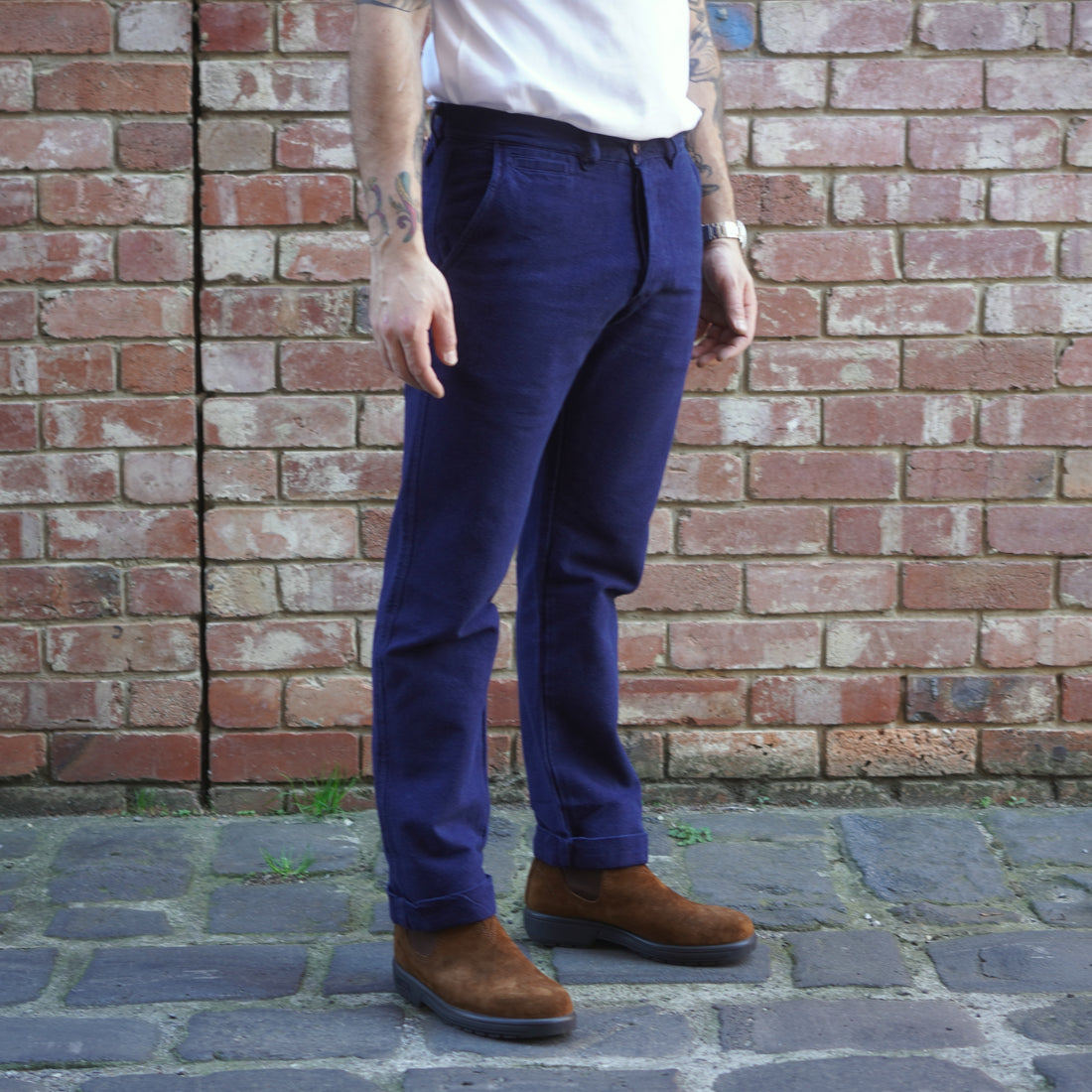 Rustic Hunting Chino / Indigo Canvas