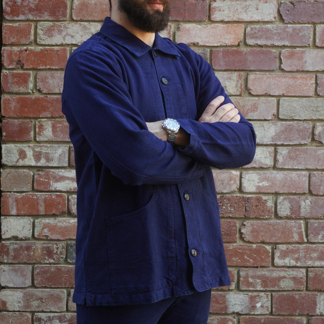 Rustic Hunting Jacket / Indigo Canvas