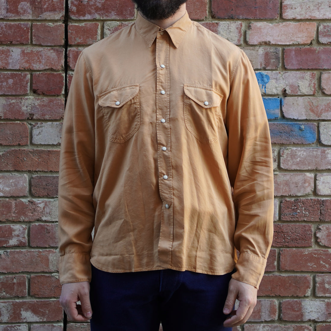 Tencel Gabardine Shirt / Apricot