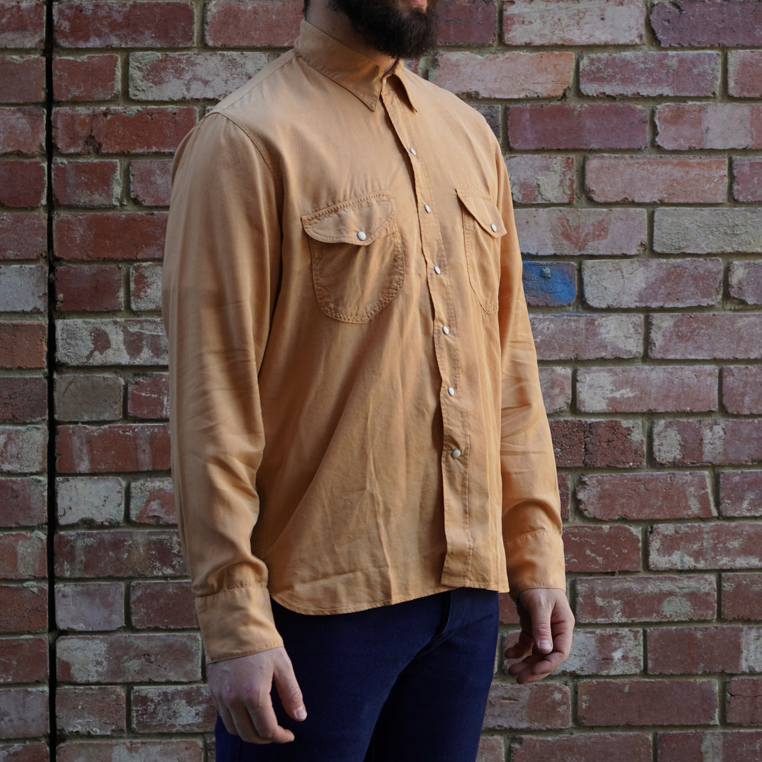 Tencel Gabardine Shirt / Apricot