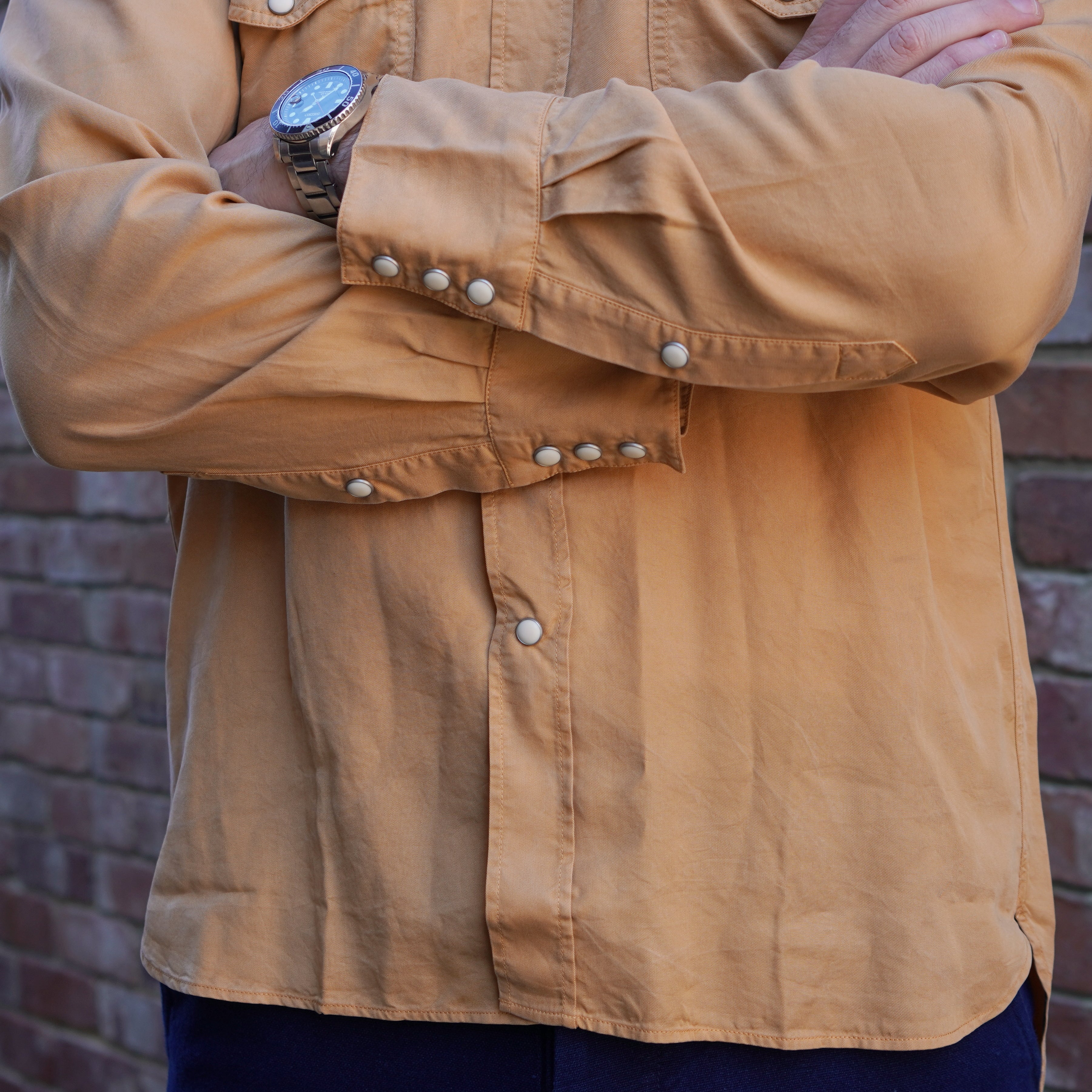 Tencel Gabardine Shirt / Apricot