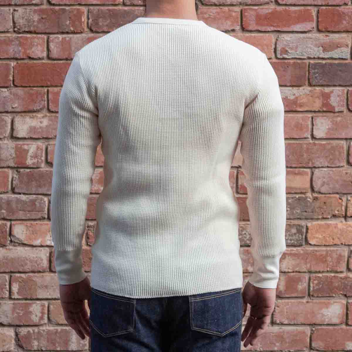 Henley Waffle Tee / Off White