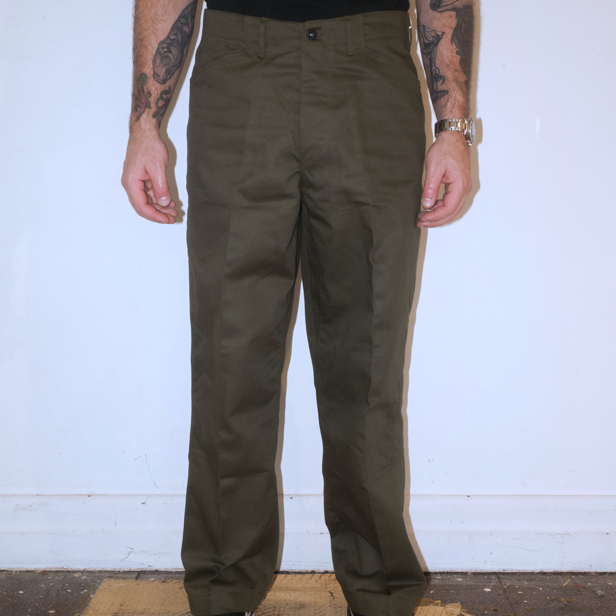 40s USN Trousers / Olive