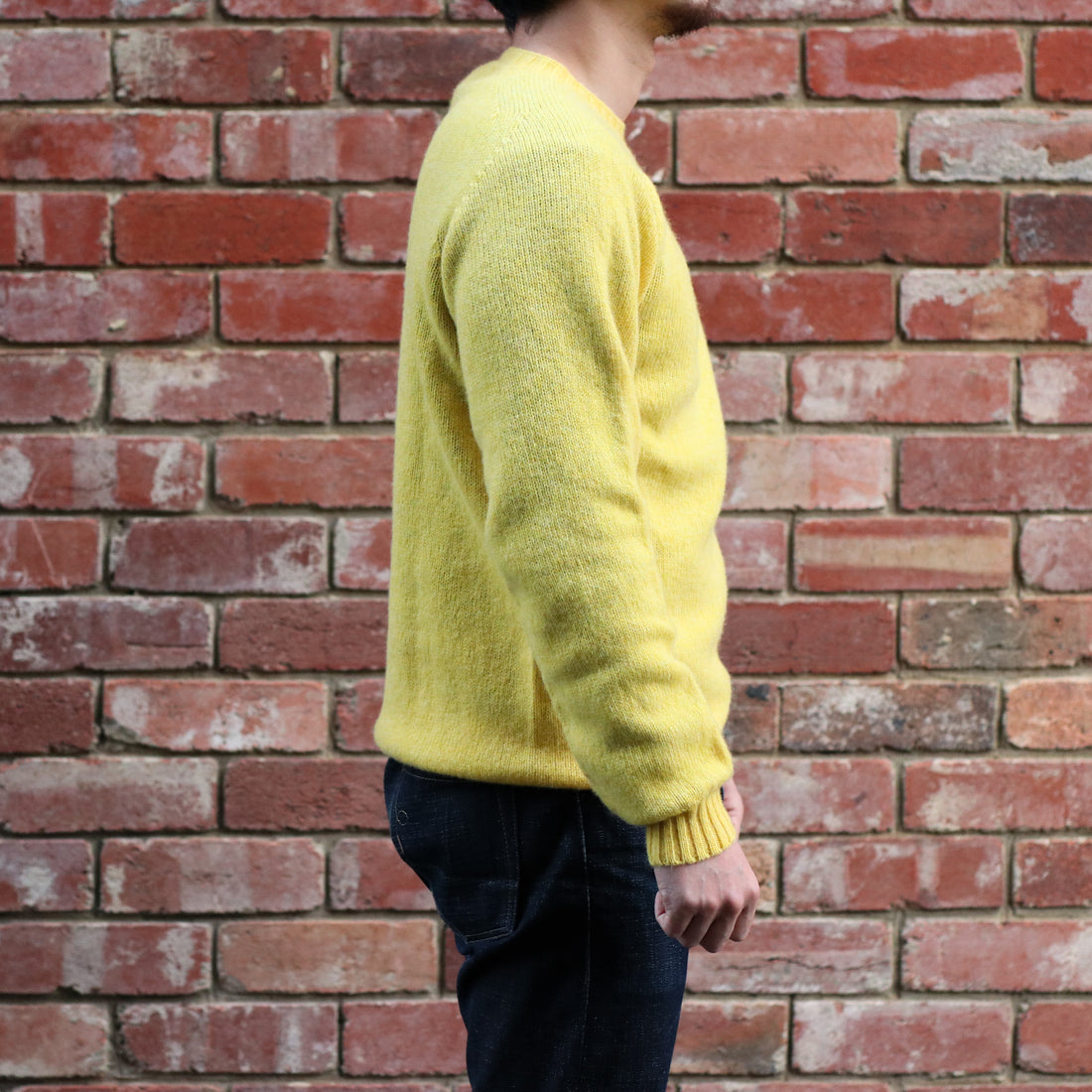 Wool Crew Pullover / Lemon Zest