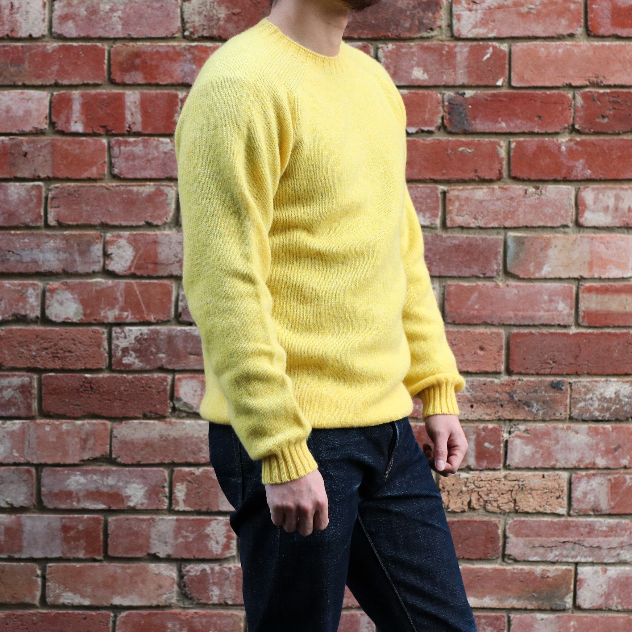 Wool Crew Pullover / Lemon Zest