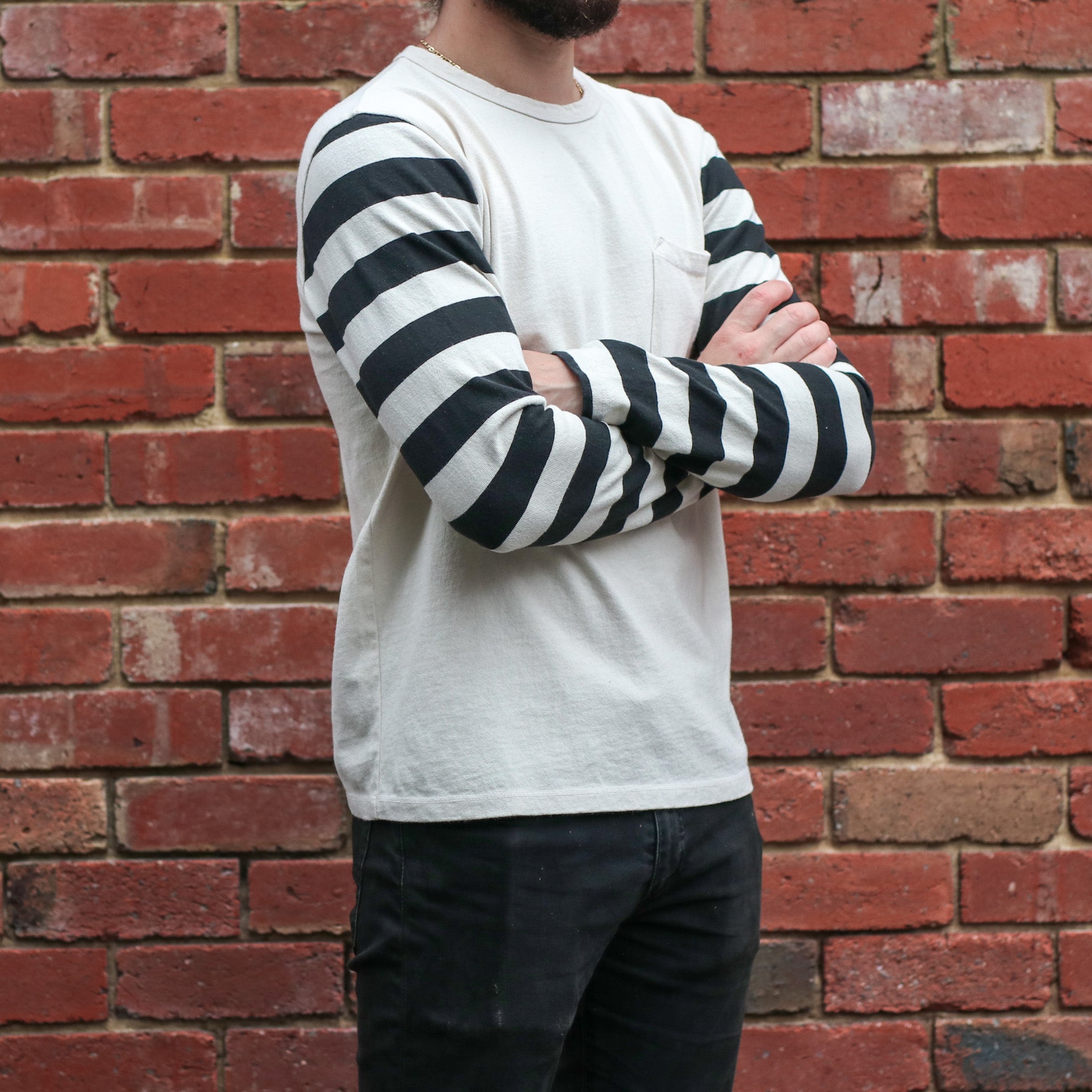 13oz Shifter LS Tee / Natural Combo