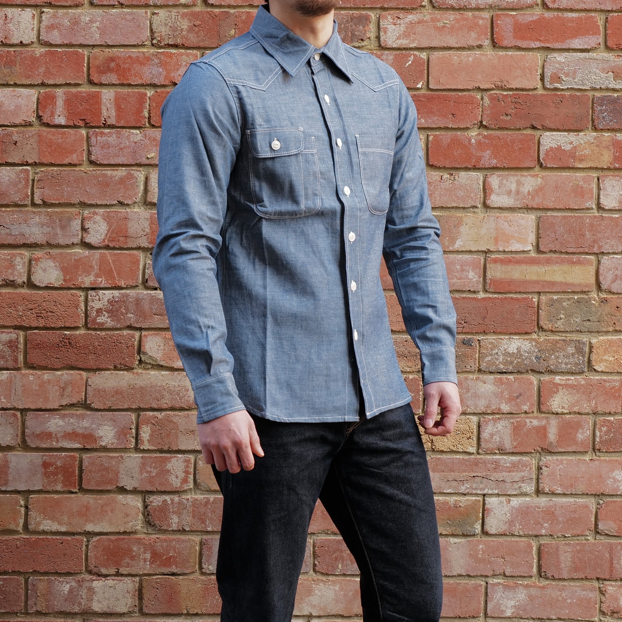 Topper Shirt / Blue Chambray