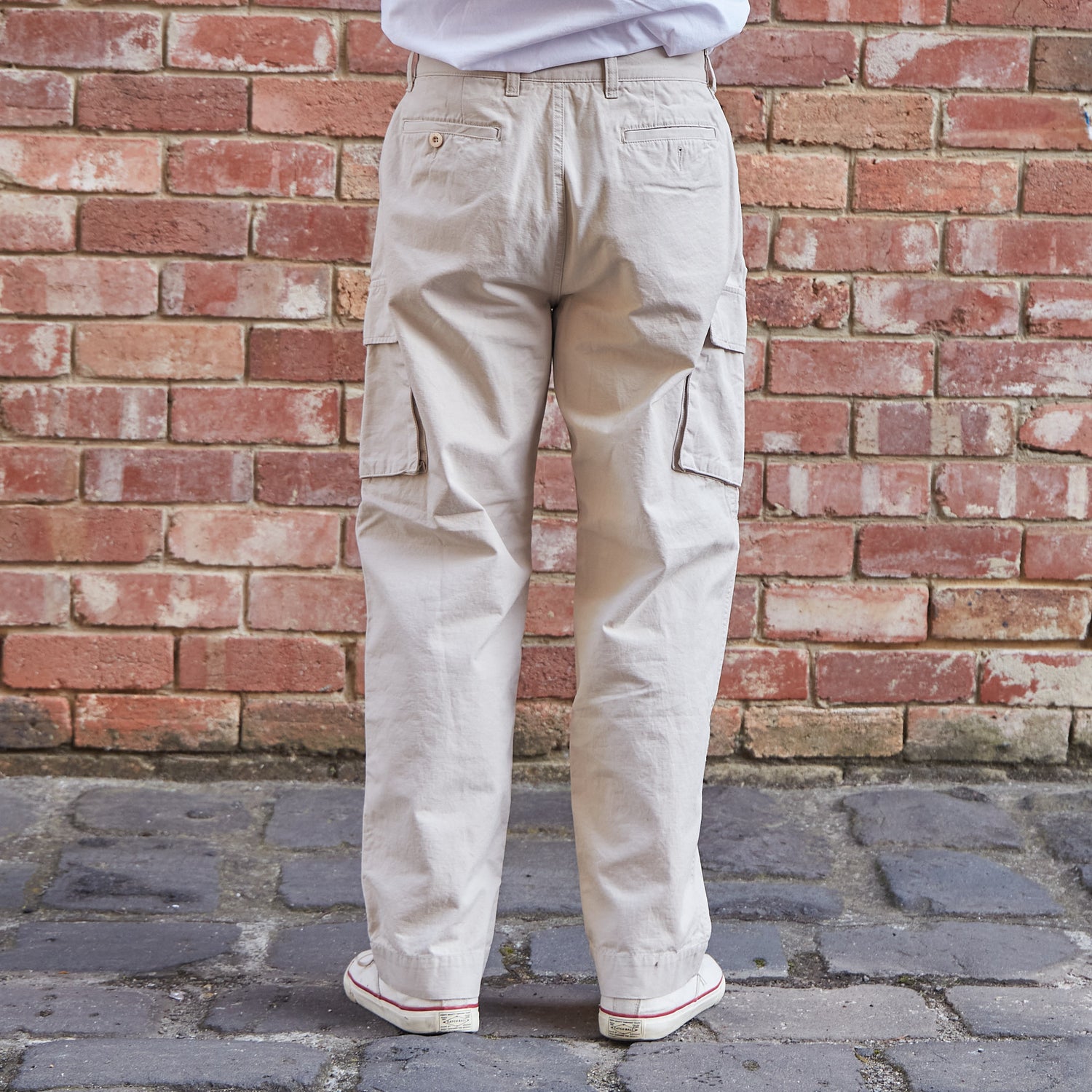 Military Cargo Pants / Sand Beige