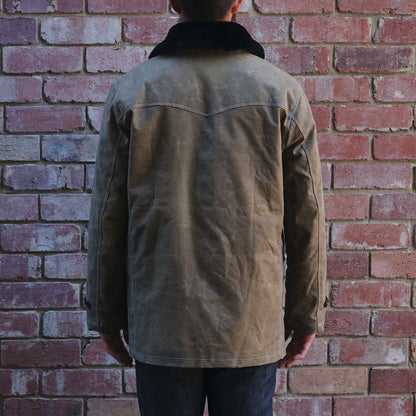 Tollgate Wool Coat / Wax Canvas / Tobacco