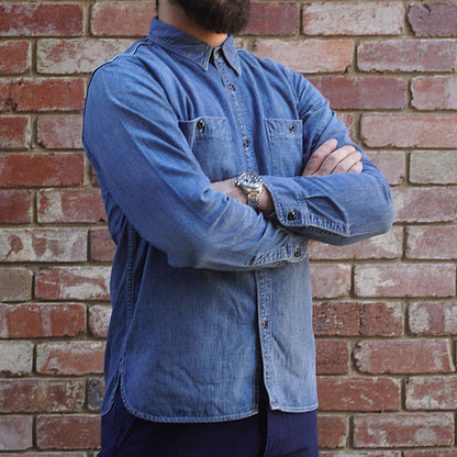 Work Shirt / Hand Washed Denim / Indigo