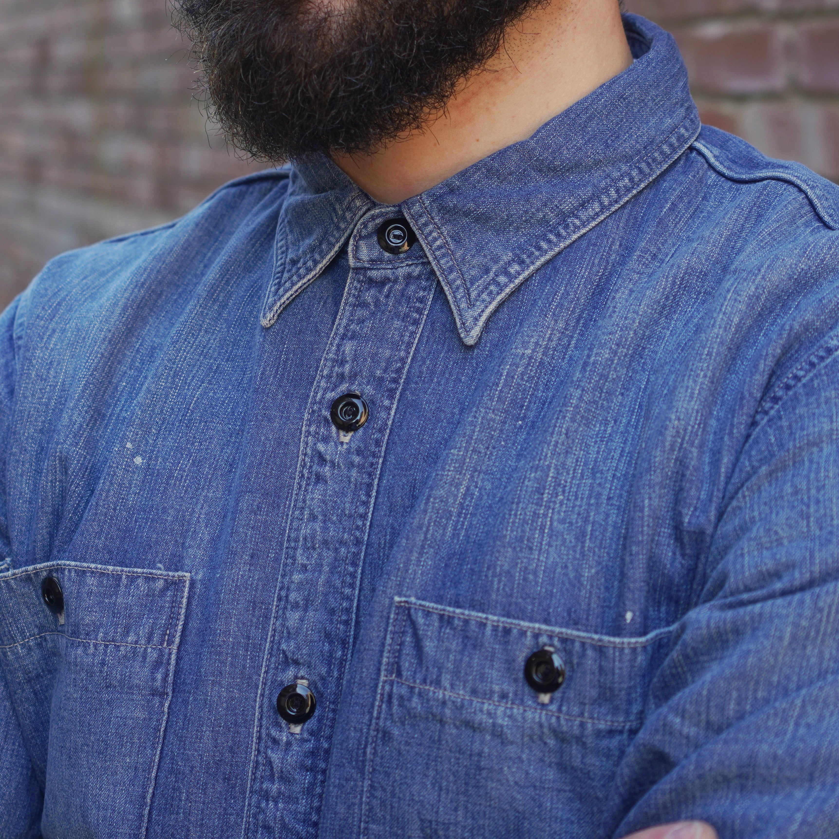 Work Shirt / Hand Washed Denim / Indigo