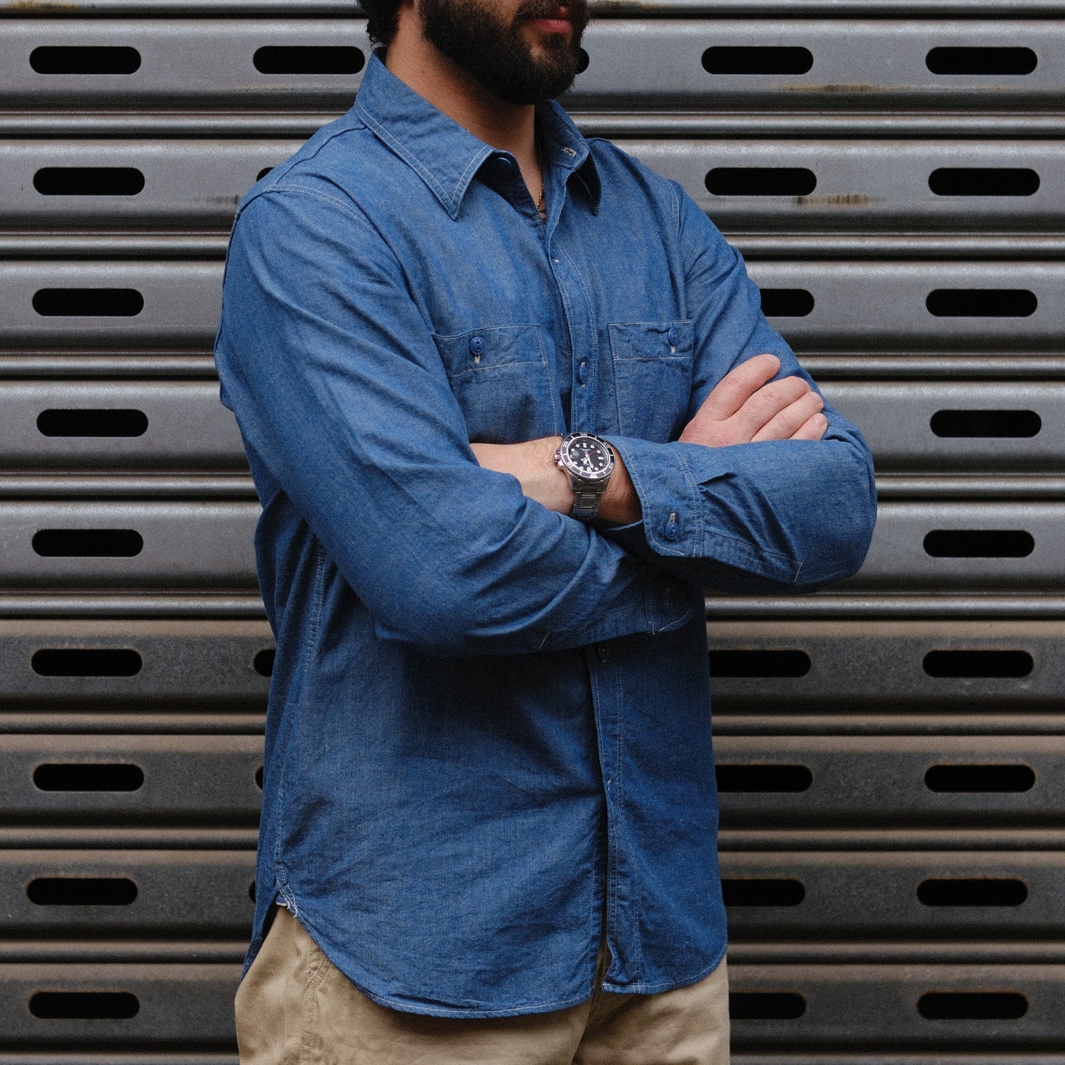 Work Shirt / Chambray / Blue