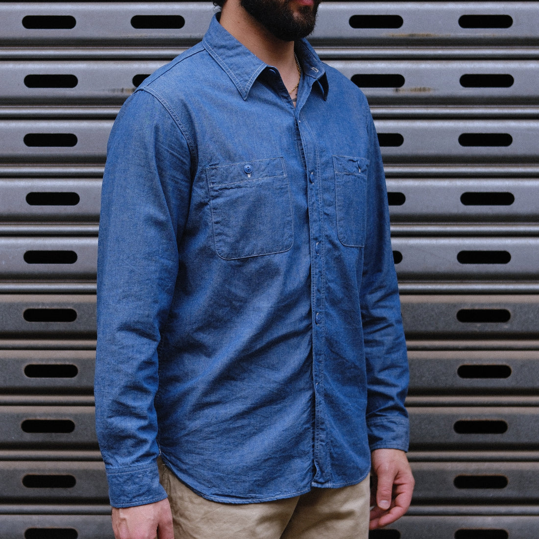 Work Shirt / Chambray / Blue