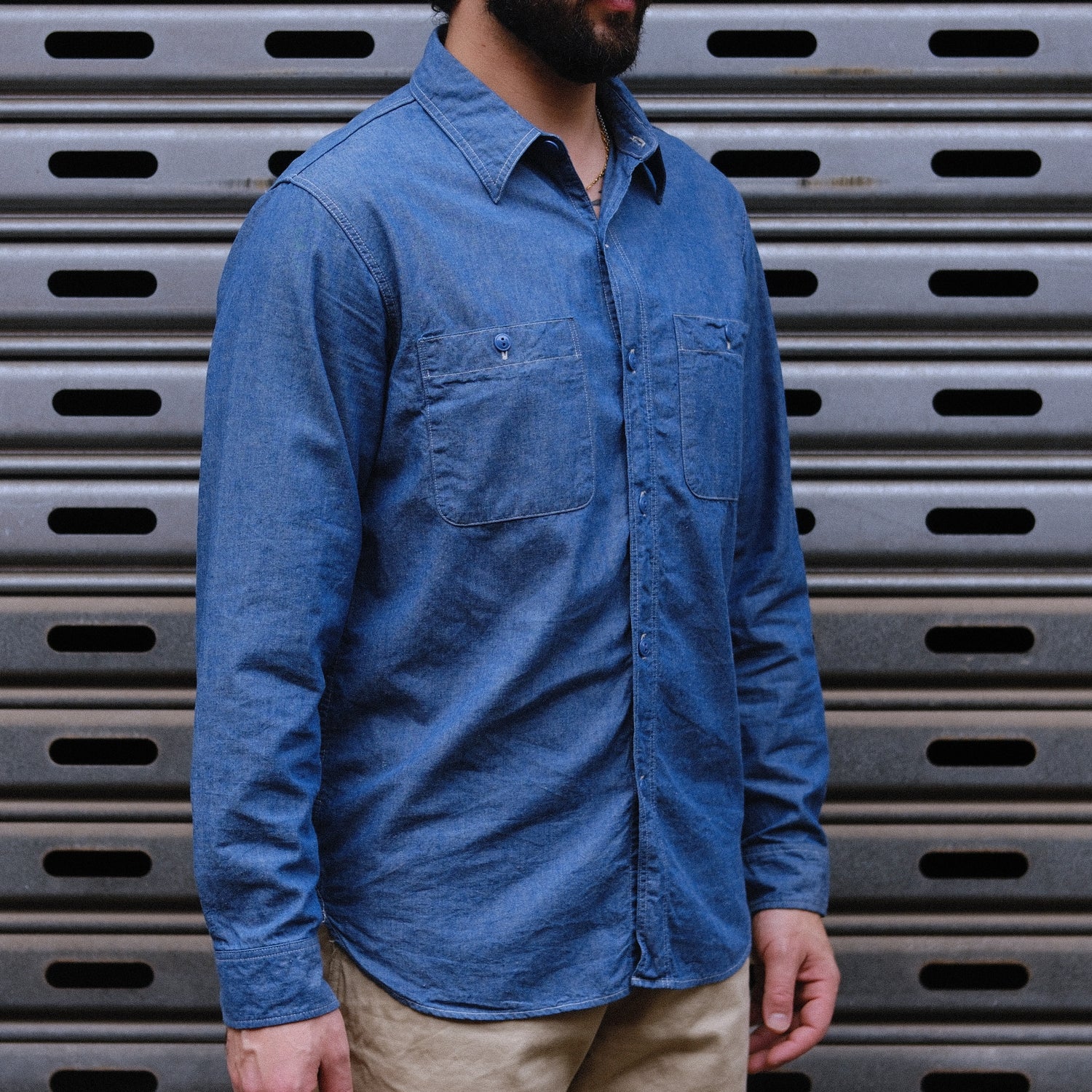 Work Shirt / Chambray / Blue
