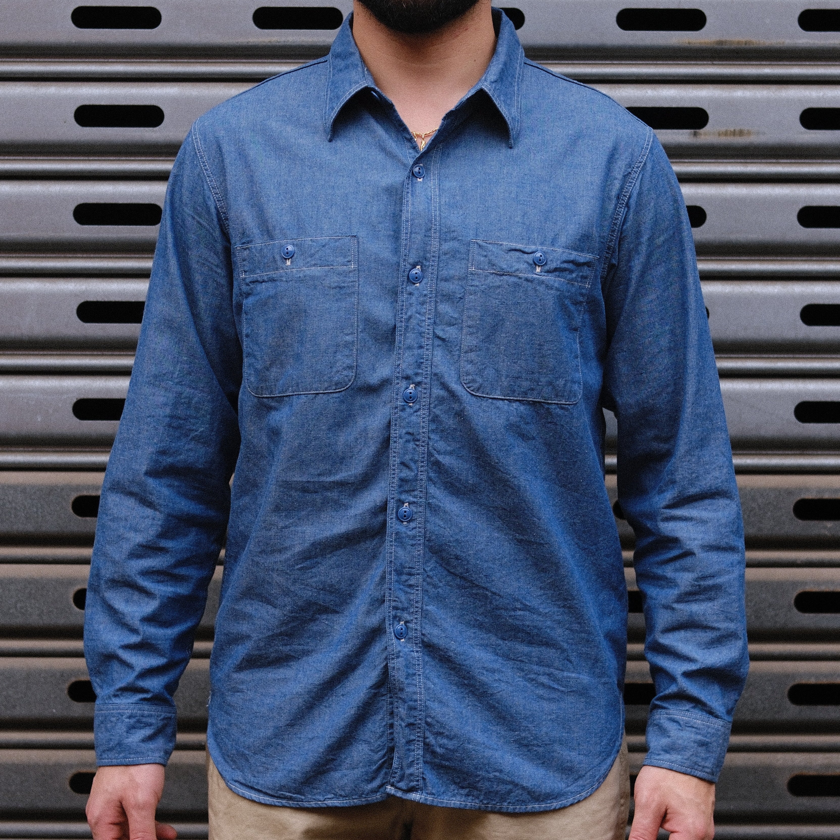 Work Shirt / Chambray / Blue