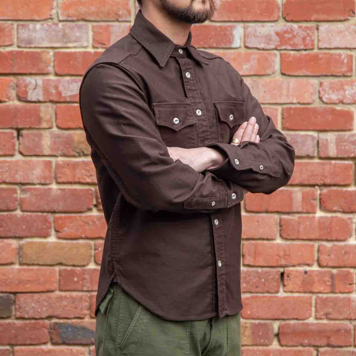 Scout Shirt / Oak Brown Moleskin