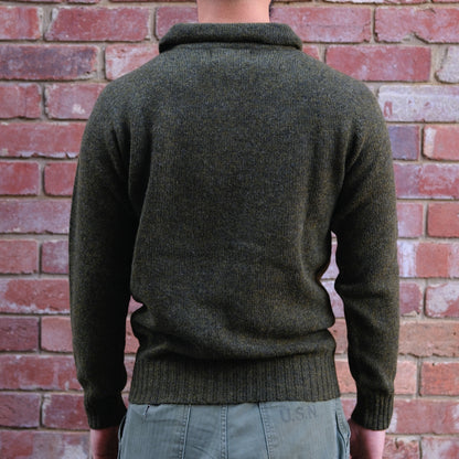 Henley Neck Sweater / Pineshadow