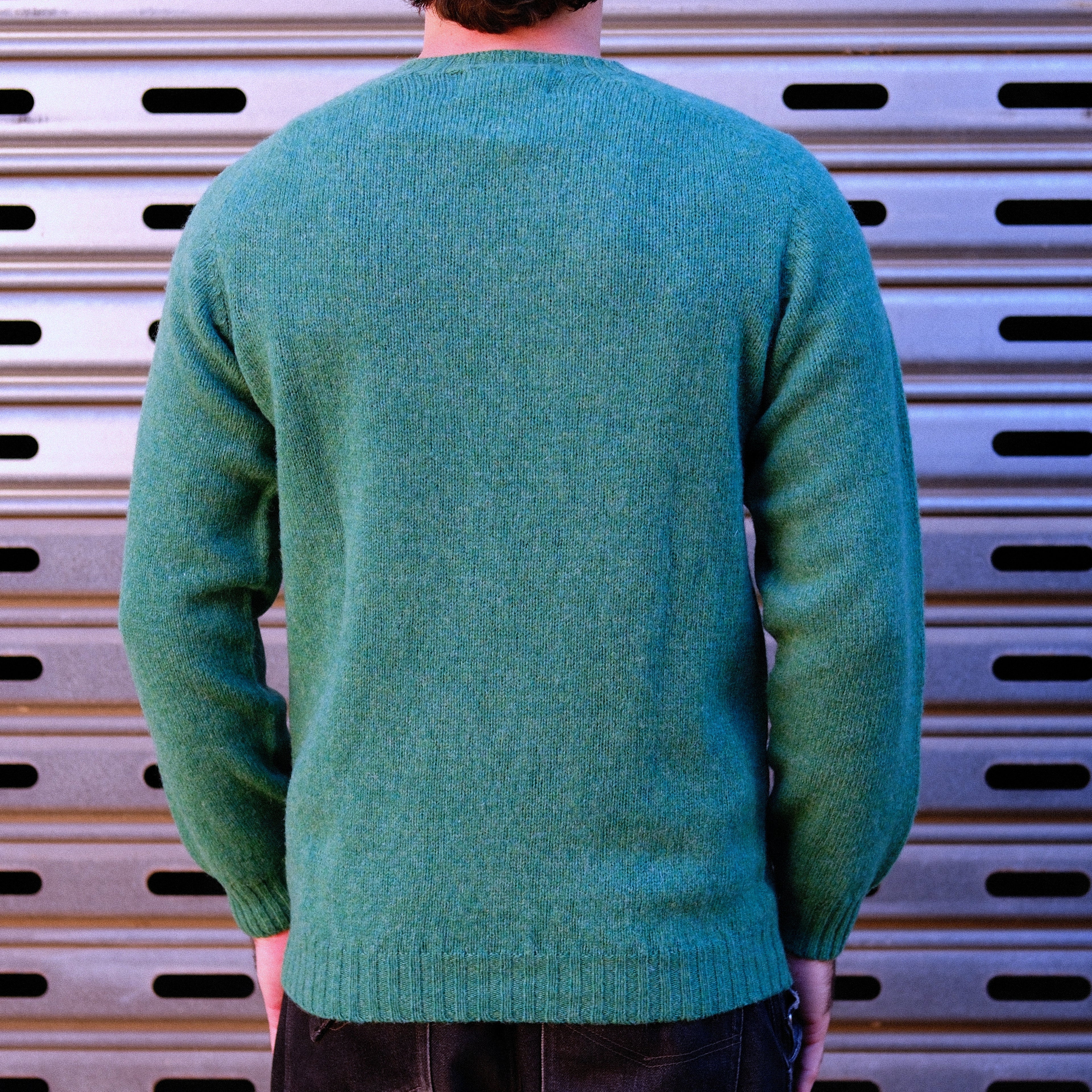Wool Crew Pullover / Evergreen
