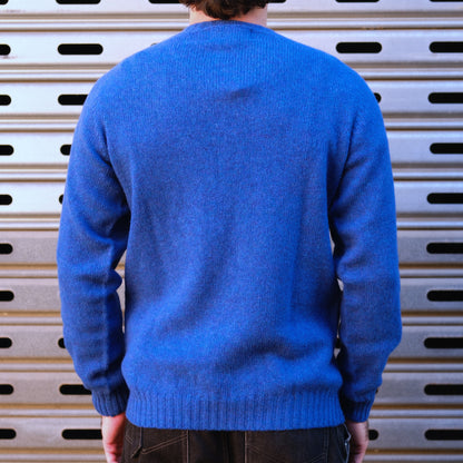 Wool Crew Pullover / Sapphire