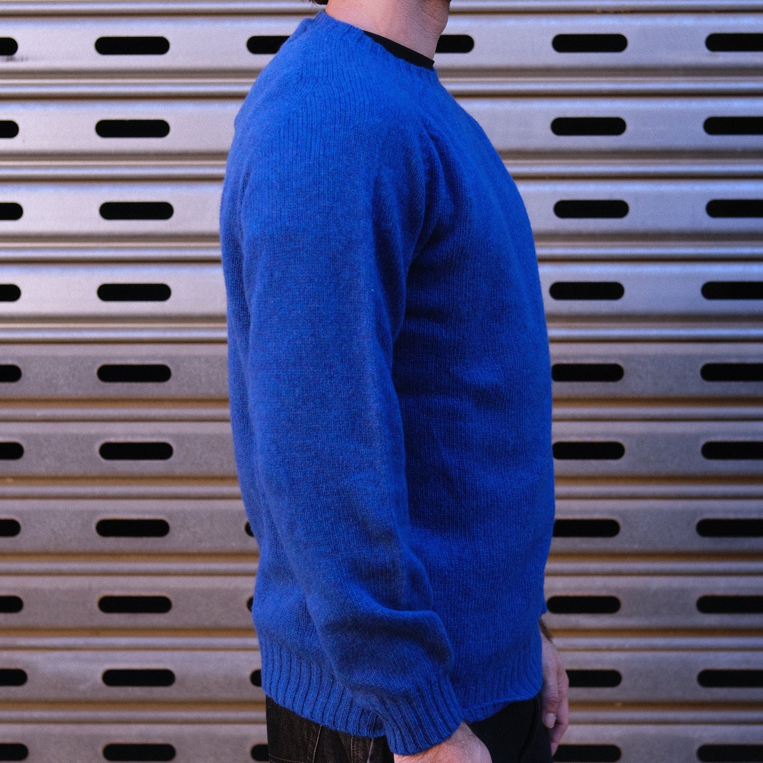Wool Crew Pullover / Sapphire