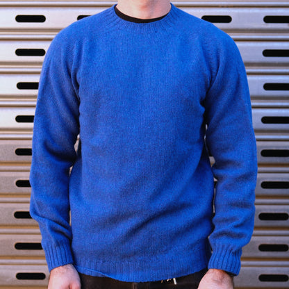 Wool Crew Pullover / Sapphire