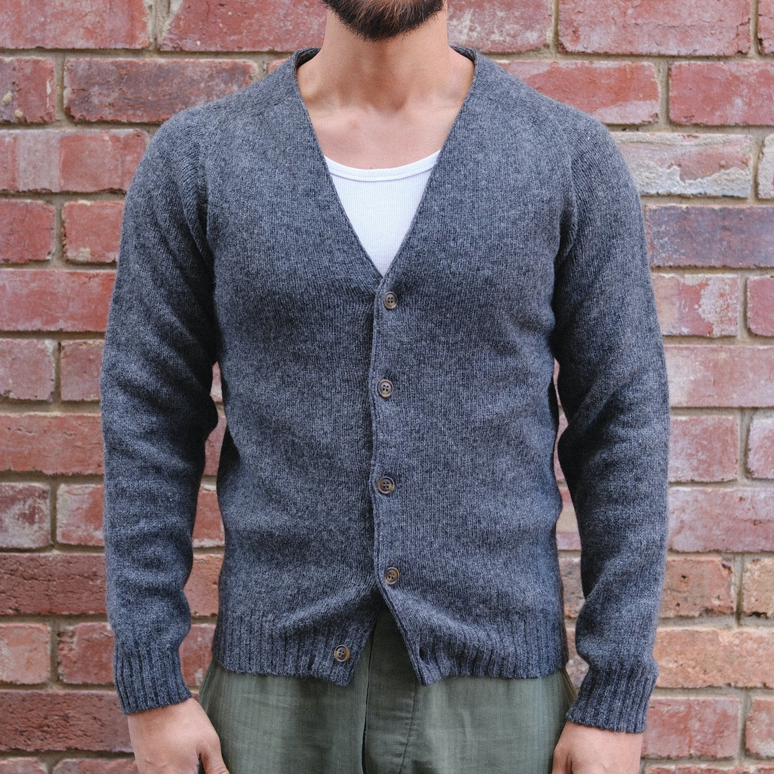 Supersoft V Cardigan / Oxford