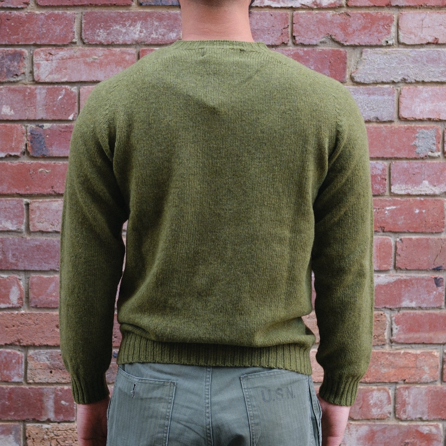 Wool Crew Pullover / Olivegrove