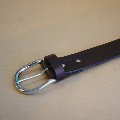 Silver Buckle / Wide Brown