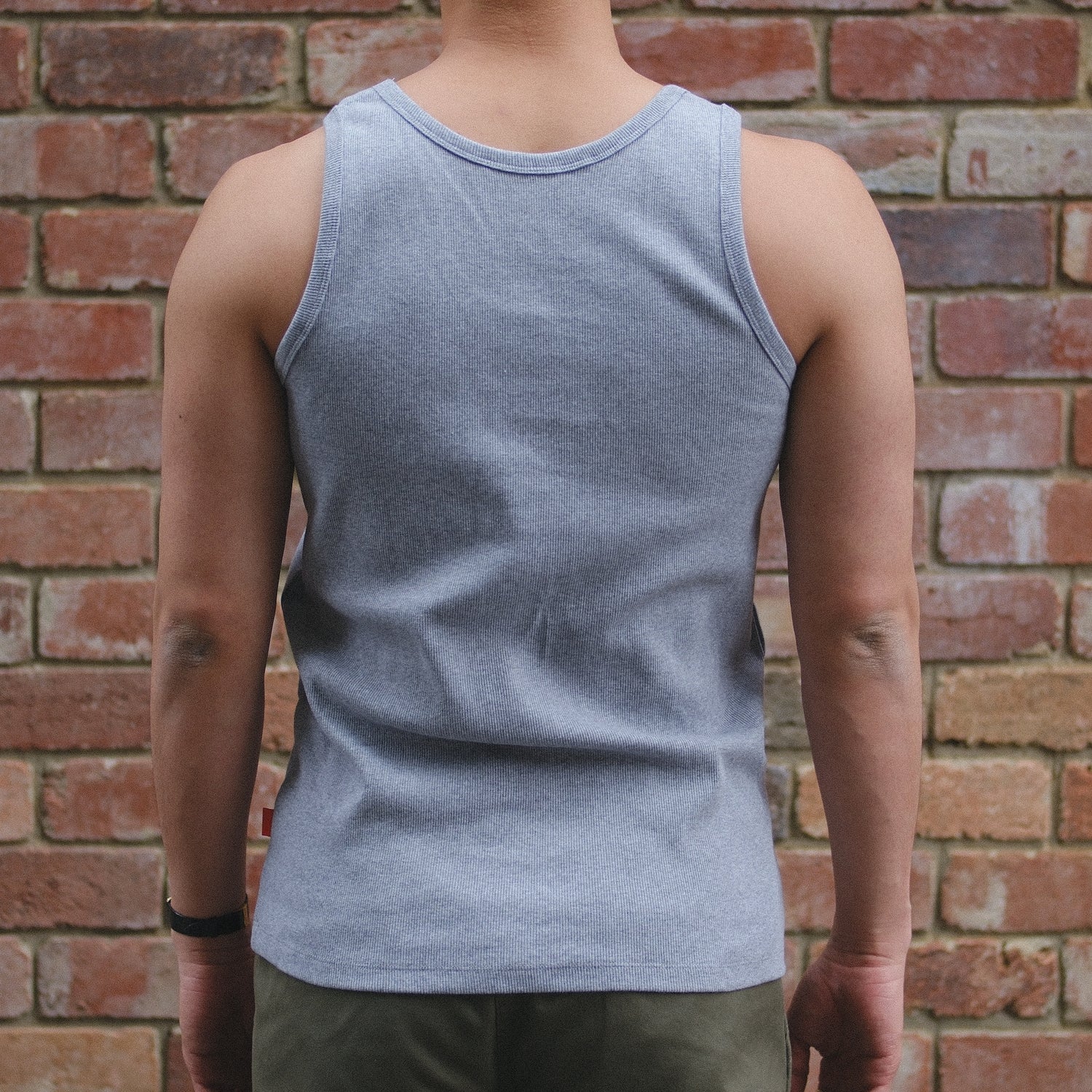 Heavyweight Rib Tank Top / H.GREY