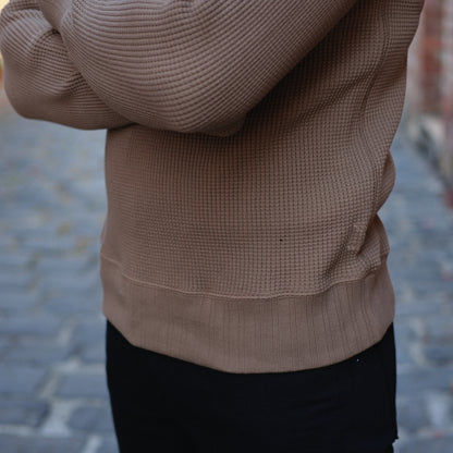 Thermal Sweatshirt/  Waffle Khaki